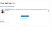 Tablet Screenshot of freedatingguide.blogspot.com