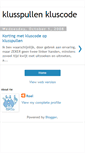 Mobile Screenshot of klusspullen-kluscode.blogspot.com