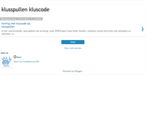 Tablet Screenshot of klusspullen-kluscode.blogspot.com