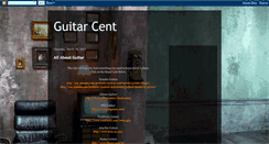 Desktop Screenshot of guitarcent.blogspot.com