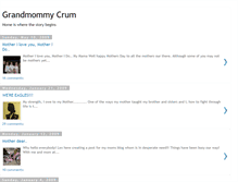 Tablet Screenshot of grandmommycrum.blogspot.com