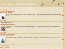 Tablet Screenshot of carpetcleaningequipmentinfo.blogspot.com