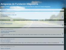 Tablet Screenshot of amigosdefundacionmagdalena.blogspot.com