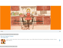 Tablet Screenshot of graciousgoodnessblog.blogspot.com