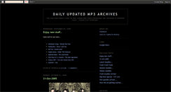 Desktop Screenshot of mp3archives.blogspot.com