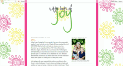 Desktop Screenshot of littlebitsofjoy2010.blogspot.com