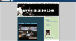 Desktop Screenshot of mikesvideodrumlessons.blogspot.com