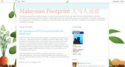 Desktop Screenshot of malaysianfootprint.blogspot.com