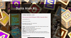 Desktop Screenshot of dunia-anak-ku.blogspot.com