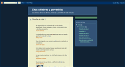 Desktop Screenshot of citasclebresyproverbios.blogspot.com