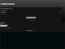 Tablet Screenshot of chittychatcat.blogspot.com