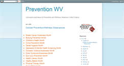 Desktop Screenshot of preventionwvonline.blogspot.com