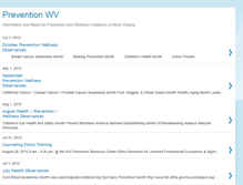 Tablet Screenshot of preventionwvonline.blogspot.com