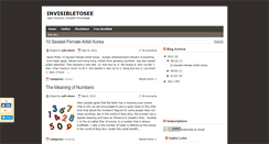 Desktop Screenshot of invisibletosee.blogspot.com