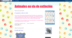 Desktop Screenshot of animalesenviadeextincionjm.blogspot.com