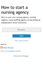 Mobile Screenshot of nursingagencybiz.blogspot.com