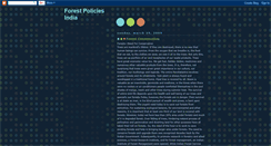 Desktop Screenshot of forestpoliciesindia.blogspot.com