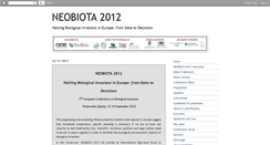 Desktop Screenshot of neobiota2012.blogspot.com