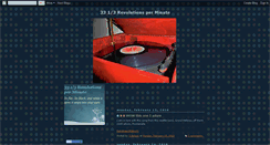 Desktop Screenshot of 3313revolutionsperminute.blogspot.com