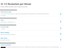 Tablet Screenshot of 3313revolutionsperminute.blogspot.com