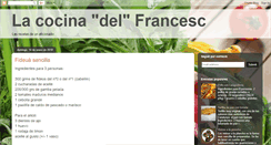 Desktop Screenshot of lacocinadelfrancesc.blogspot.com