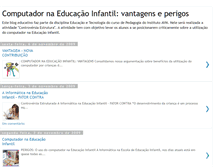 Tablet Screenshot of computadornaeducacaoinfantil.blogspot.com