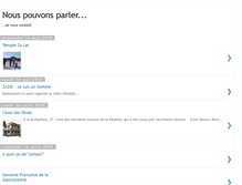 Tablet Screenshot of nouspouvonsparler.blogspot.com