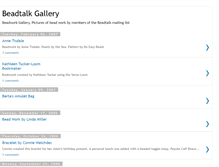 Tablet Screenshot of beadtalkgallery.blogspot.com