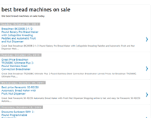 Tablet Screenshot of bestbreadmachinesonline.blogspot.com