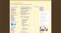 Desktop Screenshot of lowongan-sekretaris.blogspot.com