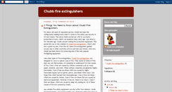 Desktop Screenshot of chubbfireextinguishers.blogspot.com