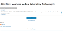 Tablet Screenshot of manitobalabtechnologists.blogspot.com