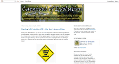 Desktop Screenshot of carnivalofevolution.blogspot.com