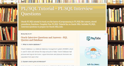 Desktop Screenshot of pl-sql-tutorial.blogspot.com