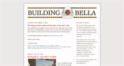 Desktop Screenshot of buildingbella.blogspot.com