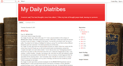 Desktop Screenshot of mydailydiatribes.blogspot.com