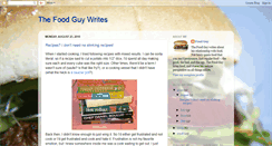 Desktop Screenshot of foodguywrites.blogspot.com