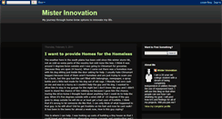 Desktop Screenshot of misterinnovation.blogspot.com