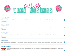 Tablet Screenshot of cutesieblogdesigns.blogspot.com