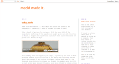 Desktop Screenshot of meckimadeit.blogspot.com