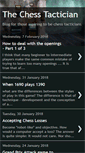 Mobile Screenshot of chess-tactician.blogspot.com