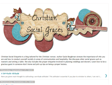 Tablet Screenshot of christiansocialetiquette.blogspot.com