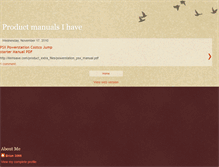Tablet Screenshot of productmanualsihave.blogspot.com