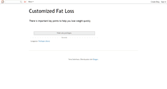 Desktop Screenshot of customizedfatlossz.blogspot.com