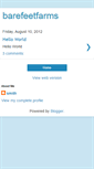 Mobile Screenshot of barefeetfarms.blogspot.com