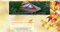 Desktop Screenshot of desbravadoraoextremo.blogspot.com