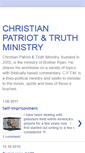 Mobile Screenshot of christianpatriottruthministry.blogspot.com