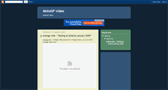 Desktop Screenshot of motogpvideo.blogspot.com