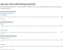 Tablet Screenshot of pay-per-click-advertising-networks.blogspot.com