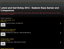 Tablet Screenshot of nadeem-sarwar-nohay.blogspot.com